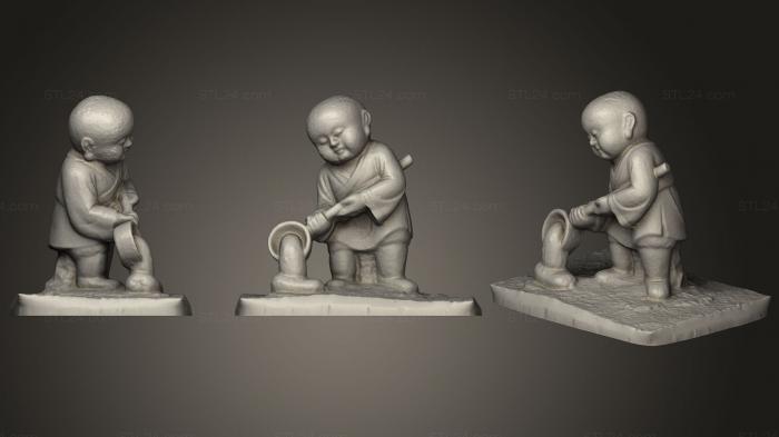 Indian sculptures (Stone figure, STKI_0176) 3D models for cnc